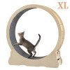 Cat Exercise Wheel Running, Spinning, and Scratching Fun, Cat Treadmill with Carpeted Runway