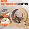 VEVOR Cat Exercise Wheel Large Cat Treadmill Wheel with Detachable Carpet and Cat Teaser for Most Cats Running/Walking/Training