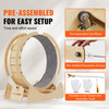 VEVOR Cat Exercise Wheel Large Cat Treadmill Wheel with Detachable Carpet and Cat Teaser for Most Cats Running/Walking/Training