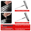 Motorcycle Car Accessories Car Tire Repair Tool Studding Tool Set Tyre Repair Kit Puncture Plug Set Auto Bike Tire Repair 45 PCS