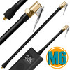 GIE.TOP M6 Mini Air Inflator Tube Black Rubber Hose Deflatable Schrader US Tire Valve Lock on Adapter for Car Motorcycle Bike GIE.TOP M6 Mini Air Inflator Tube Black Rubber Hose Deflatable Schrader US Tire Valve Lock on Adapter for Car Motorcycle Bike