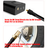 GIE.TOP M6 Mini Air Inflator Tube Black Rubber Hose Deflatable Schrader US Tire Valve Lock on Adapter for Car Motorcycle Bike GIE.TOP M6 Mini Air Inflator Tube Black Rubber Hose Deflatable Schrader US Tire Valve Lock on Adapter for Car Motorcycle Bike