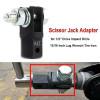 1/2 Inch Scissor Jacks Adaptor Drive Impact Wrench Adapter Tool Jack Shear Chrome Vanadium Steel Adapter Steel Ball Joint Rod