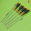 4PCs Car Long Hook Gasket Puller Removing Repair Tools Screwdriver Set Car Oil Seal O-Ring Seal Auto Disassembly Accessories