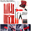 Portable Auto Car Radio Panel Dashboard Door Clip Trim Repair Disassembly Tools Trim Removal Tool Interior Kits 19/25/38/39Pcs