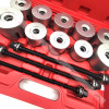 27PCS Set Aluminium Alloy Car Bushings Bearing Disassembly Tools Iron Sets Rubber Sleeve Extractor Chassis Press Pull Sleeve Kit