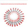 25 pcs/set universal car terminal disassembler tool kit car electrical wiring crimp connector pin extractor kit