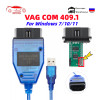 VAG KKL 409.1 With FTDI/CH340T OBD 2 OBD2 Car Diagnostic vag com Interface Cable 409 1 For VW/Audi/Skoda/Seat Auto Scanner Tool