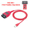 VAG KKL 409.1 With FTDI/CH340T OBD 2 OBD2 Car Diagnostic vag com Interface Cable 409 1 For VW/Audi/Skoda/Seat Auto Scanner Tool