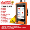 LAUNCH X431 Elite Car Full System Diagnostic Tools Auto OBD OBD2 Scanner Active Test ECU Coding Multilingual Free Update Online