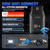 XTOOL D8W WIFI OBD2 Scanner Car Diagnostic Tools mileage Correction ECU Coding Key Programming 38 Resets CAN FD DOIP Topology