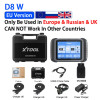 XTOOL D8W WIFI OBD2 Scanner Car Diagnostic Tools mileage Correction ECU Coding Key Programming 38 Resets CAN FD DOIP Topology