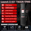 LAUNCH X431 TSGUN Car TPMS Tire Pressure Inspection Diagnose Tool Work to Sensor activat read learn program With X431 V/V+/PRO3S