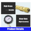 TU-15B 17CS Professional Diesel Engine Compression Tester Tool Kit 1000PSI Car Cylinder Gauge Pressure Detection Inspection Tool