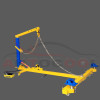 Save Space Auto Body Collision Repair Frame Machine Easy Using Car Bench With Lifting Arm