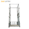 Hydraulic Four Rails Vertical Cargo Lift Equipment Indoor