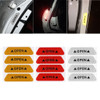 4PCS Car Accessories Car Stickers Reflective Warning Sticker Wheel Eyebrows Door Opening Sticker Diamond Wheel Reflective Strip