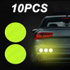 10Pcs Colorful Car Bumper Reflective Stickers Secure Reflective Warning Strip Tape Sticker Decals New Arrival Auto Styling Decal