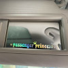 G216 15*2.3CM Passenger princess car stickers funny creative stickers for car rearview mirrors