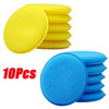 10Pcs Round Car Waxing Polish Wax Foam Sponge High Density Applicator Pads Cleaning Sponge Auto Detail Washing Car Cleaning Tool