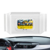 40 sheets Protection Wet Towel Car Care Non-woven Tissue Leather Cleaner Car Interior Cleaning Wipes Anti-fog Rainproof