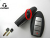With Side Groove Smart Remote Key Shell 4 Buttons For Nissan Teana Duke Trail 4B Car Key Case Blanks With Key Blade
