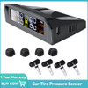 TPMS Solar Power Car Tire Pressure Monitoring System Auto Security Alarm Tyre Pressure Sensors Temperature Warning