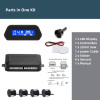 Hippcron Car Parking Sensor With Auto Parktronic Reverse LED Monitor 4 Sensors Radar Detector System Backlight Display