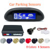 Sinovcle Parking Sensor For Car With Auto Parktronic Reverse LED Monitor 4 Sensors Radar Detector System Backlight Display