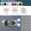 Sinovcle Parking Sensor For Car With Auto Parktronic Reverse LED Monitor 4 Sensors Radar Detector System Backlight Display