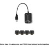 Roadonline Smart Car TPMS Tyre Monitoring System Digital TMPS Screen Display USB Auto Security Alarm Tire Pressure Sensor