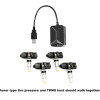 Roadonline Smart Car TPMS Tyre Monitoring System Digital TMPS Screen Display USB Auto Security Alarm Tire Pressure Sensor