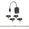 Roadonline Smart Car TPMS Tyre Monitoring System Digital TMPS Screen Display USB Auto Security Alarm Tire Pressure Sensor