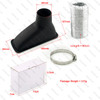 Universal Car Front Bumper Turbo Air Intake Pipe Kit ABS Turbine Inlet Pipe Air Funnel Carbon Fiber Look