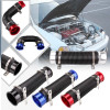 New 1Pcs 76MM Car Cold Air Turbo Intake Inlet Pipe Adjustable Flexible Duct Tube Hose Cold Feed Duct Pipe