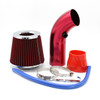 EAFC Automotive Modification Air Intake Aluminum Pipe Kit 76MM Intake Pipe Filter to Increase Wind Speed Universal Filter