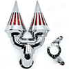 Chrome Motorcycle Spike Intake Air Cleaner Kits For Fit Touring Custom Applications