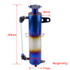 Universal Radiator Coolant Cooling Burnt Blue Aluminum Catch Tank Overflow Reservoir 500ML Cylindrical