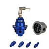 BAOLUN Universal Car Adjustable Fuel Pressure Regulator Type-S With Gauge And Instruction With logo