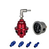 BAOLUN Universal Car Adjustable Fuel Pressure Regulator Type-S With Gauge And Instruction With logo