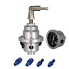 BAOLUN Universal Car Adjustable Fuel Pressure Regulator Type-S With Gauge And Instruction With logo