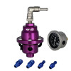 BAOLUN Universal Car Adjustable Fuel Pressure Regulator Type-S With Gauge And Instruction With logo