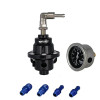 RESO--Universal Adjustable Fuel Pressure Regulator Type-S With Gauge And Instruction With logo