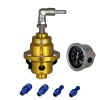 RESO--Universal Adjustable Fuel Pressure Regulator Type-S With Gauge And Instruction With logo