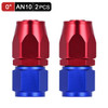 2PCS AN4 AN6 AN8 AN10 Straight 45 90 180 Degree Oil Fuel Swivel Hose End Fitting Oil Hose End Adaptor Kit