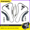 Engine Timing Chain Kit Fit 3.6 4.0 4.4 4.8 L For BMW 745i 750i X5 4.0L 4.4L 4.8L N62B36A N62B48B N62B44A N62B40A GAS 2002-2011
