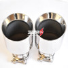 1 Piece Car 304 Stainless Steel Universal Bevel Edge System Muffler End Pipe Exhaust Tip