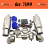 EPLUS Car Exhaust Pipe Control Valve Sets Vacuum Controller Device Remote Kit Controller Switch Universal 51 63 76MM