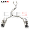 CEES High quality Catback Exhaust pipes For Audi S6/S7 C7 4.0T 2013-2018 Stainless Steel exhaust valve exhaust systems