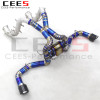 CEES Catback Exhaust Downpipe For Mclaren 540/540C 3.8 2015+ Car Exhaust System Titanium Exhaust Pipe and Downpipe